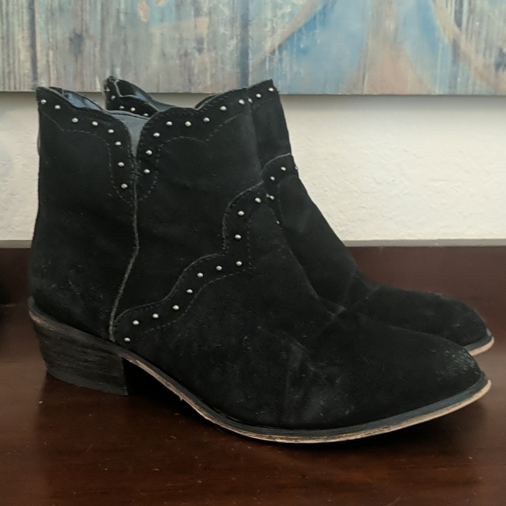 CHINESE LAUNDRY Suede Studded Booties